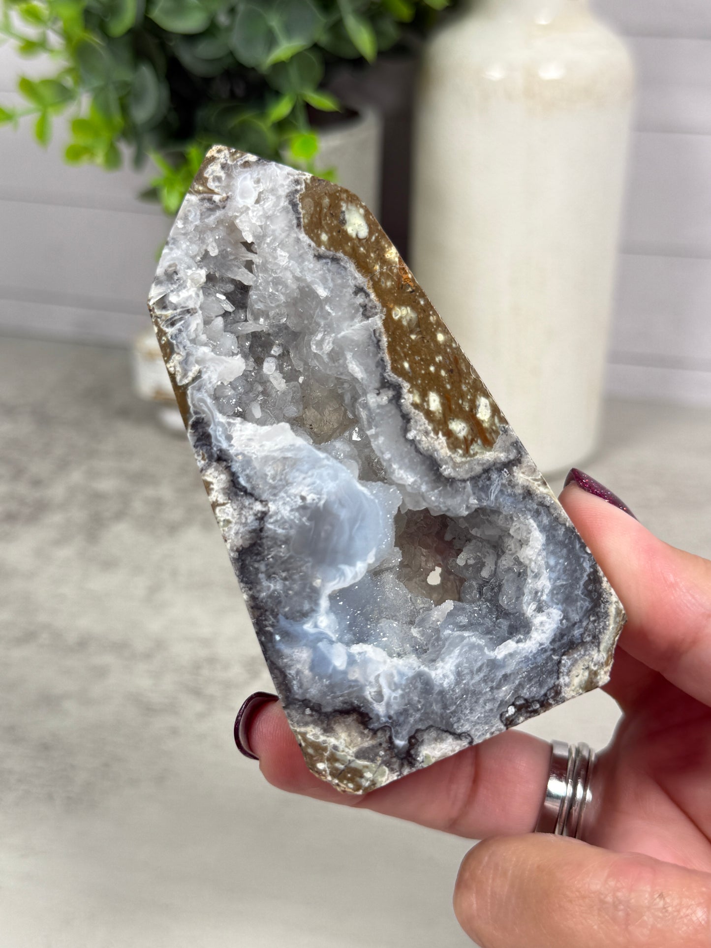 Moroccan Agate Geode Towers (UV)