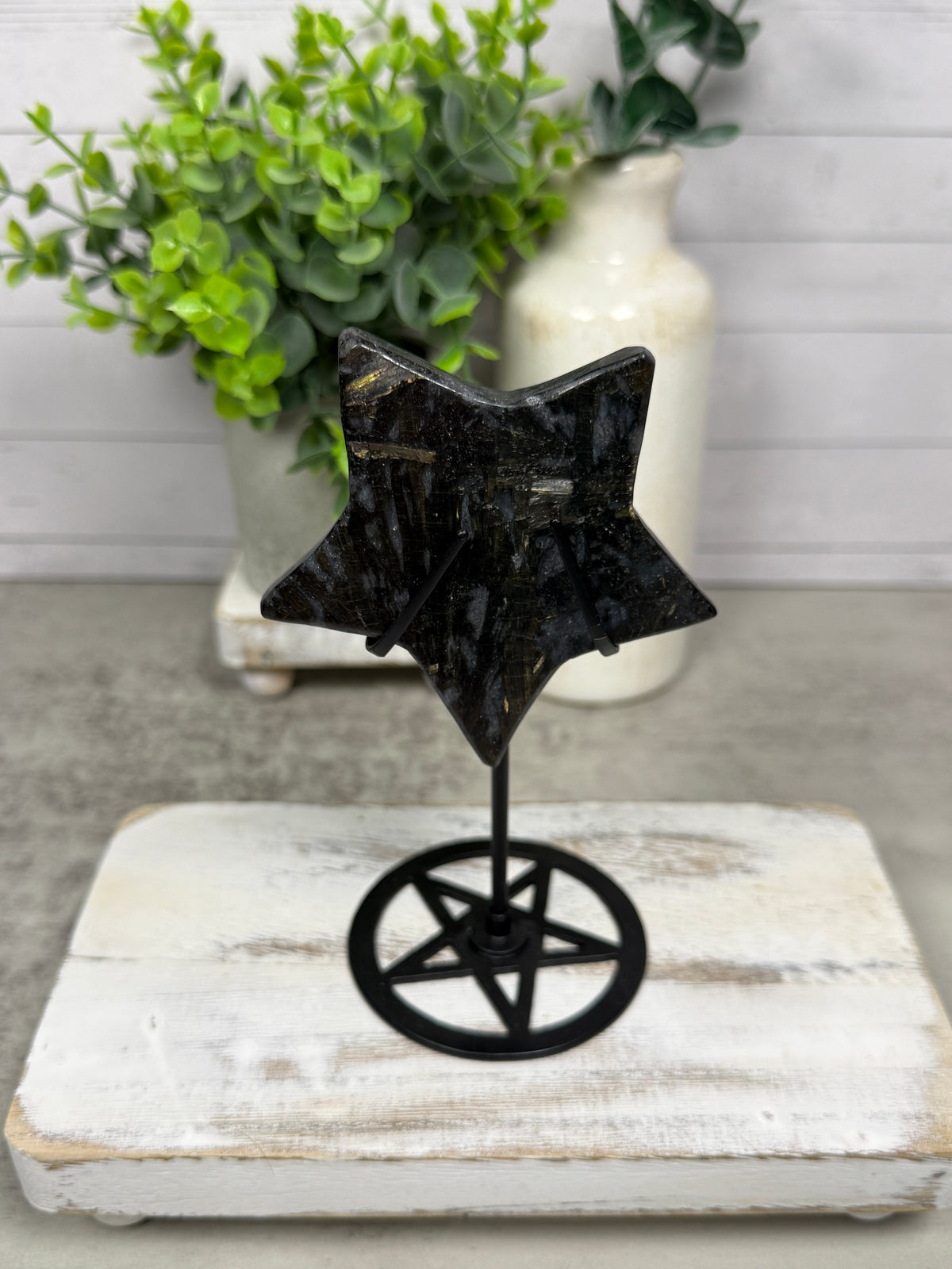 Astrophyllite "Fireworks" Star on Stand