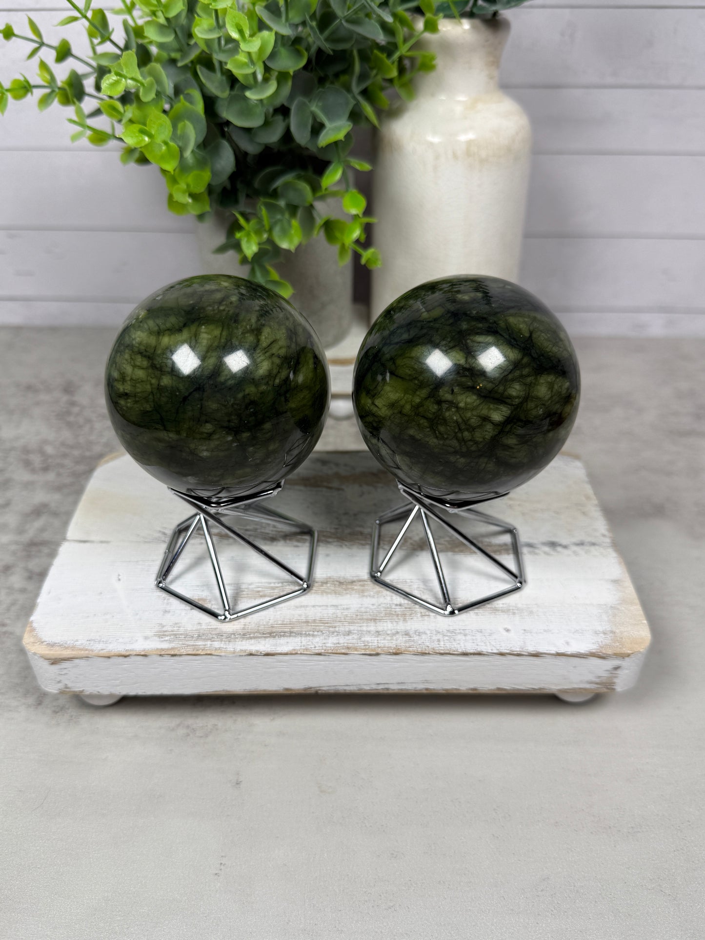 Green Jade Spheres