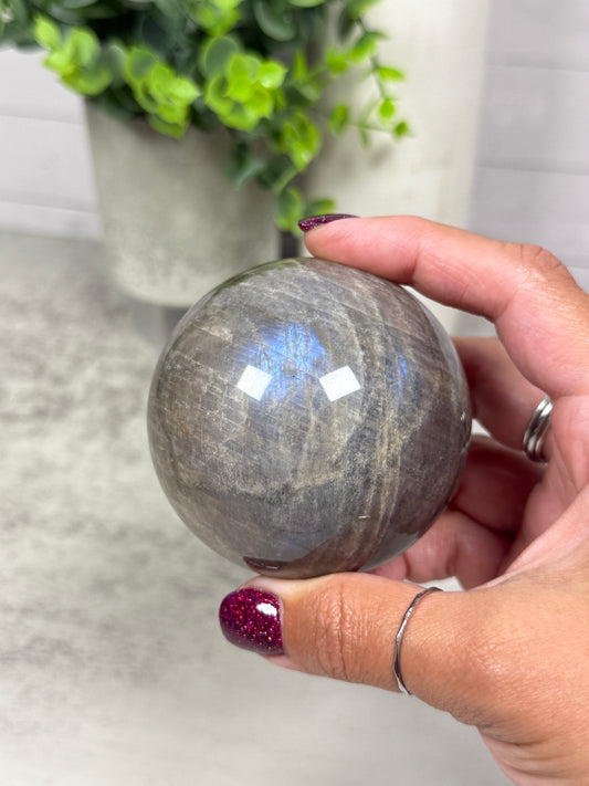 Blue Moonstone Spheres