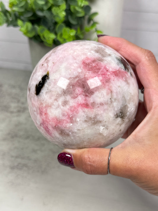 Pink Limestone Spheres