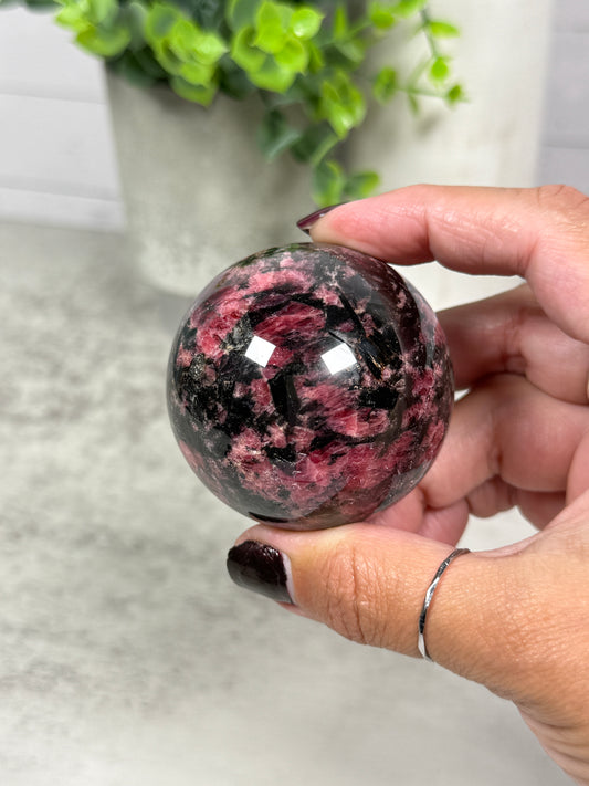 Pink Rhodonite Spheres