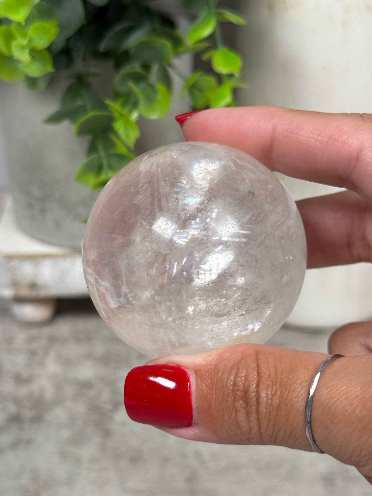 Rainbow Calcite Spheres