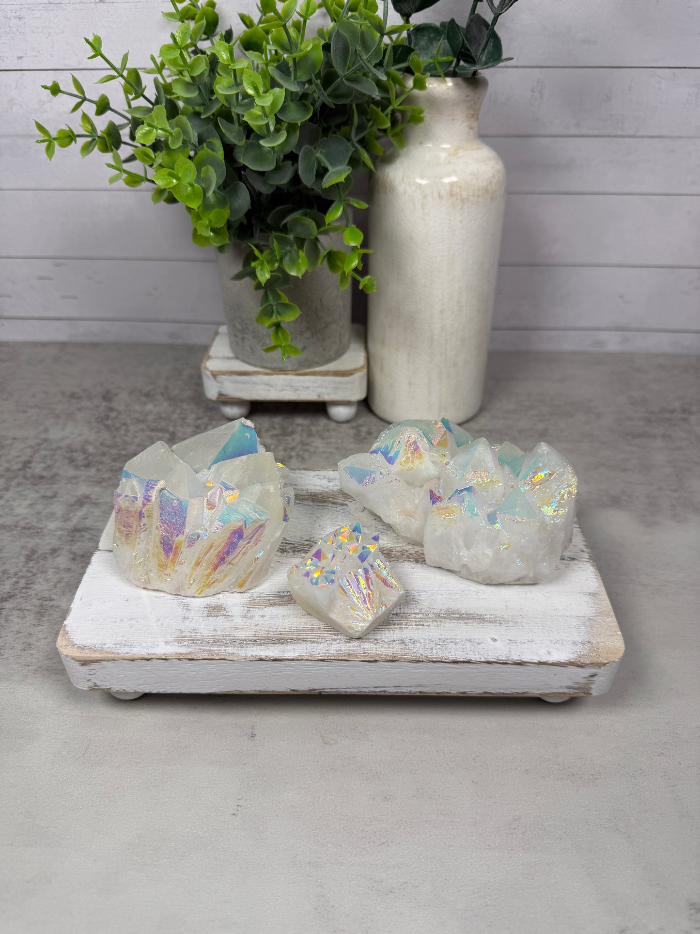 Aura Quartz Clusters