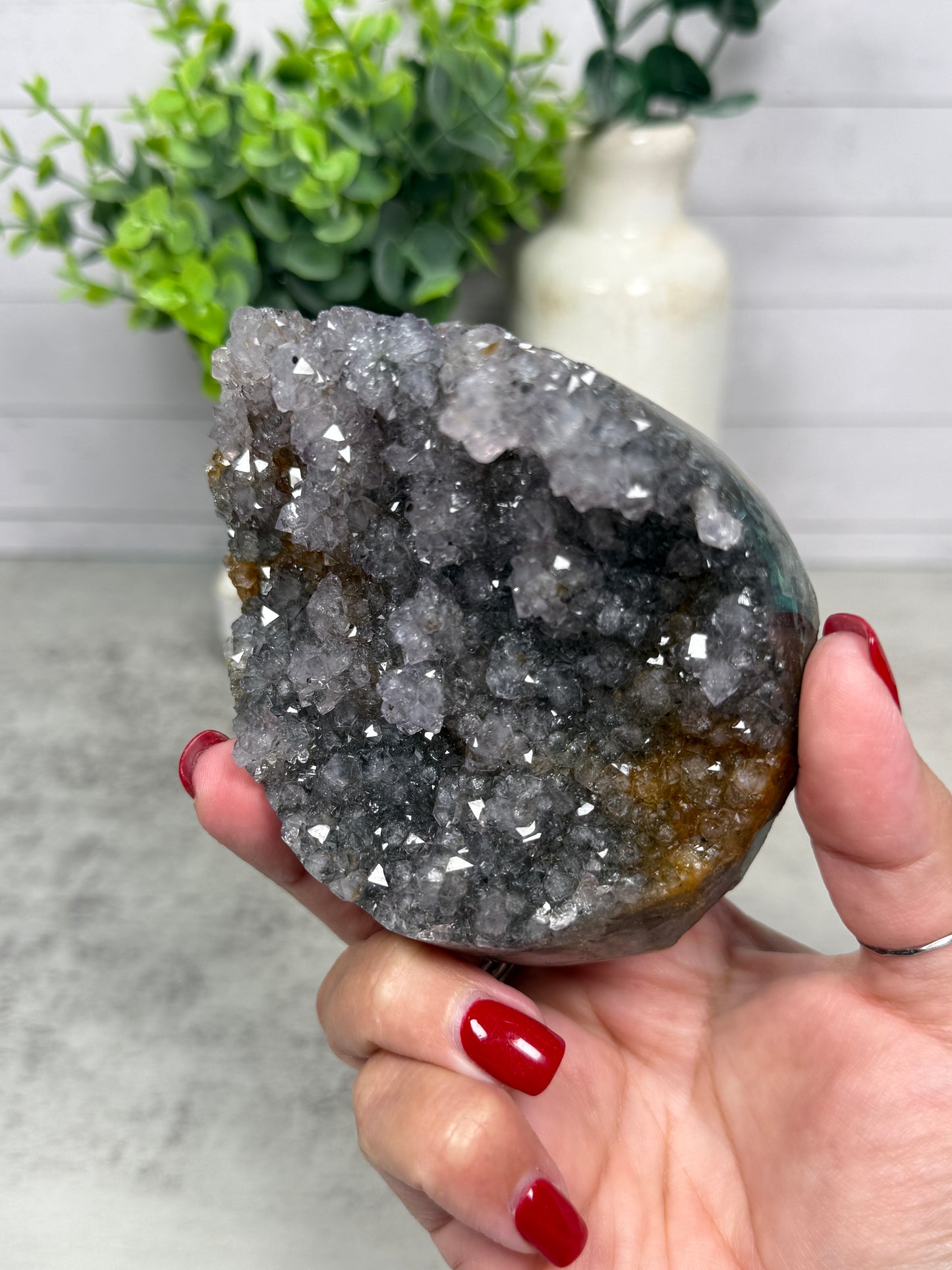 Amethyst + Healer from Uruguay on Stand