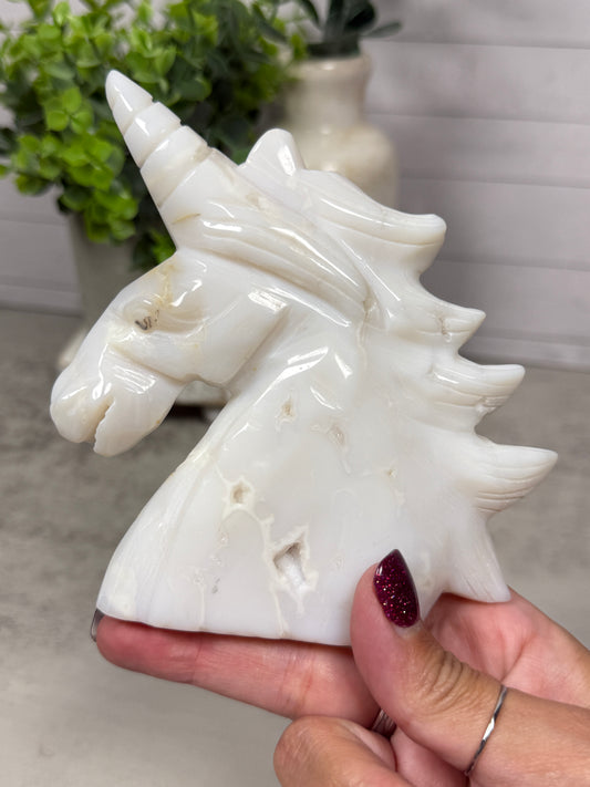 White Agate Unicorn