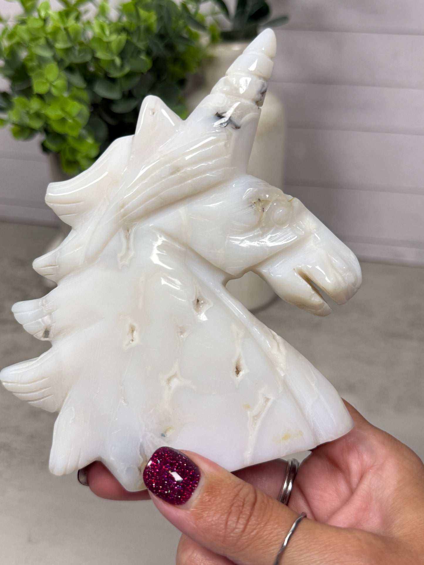 White Agate Unicorn