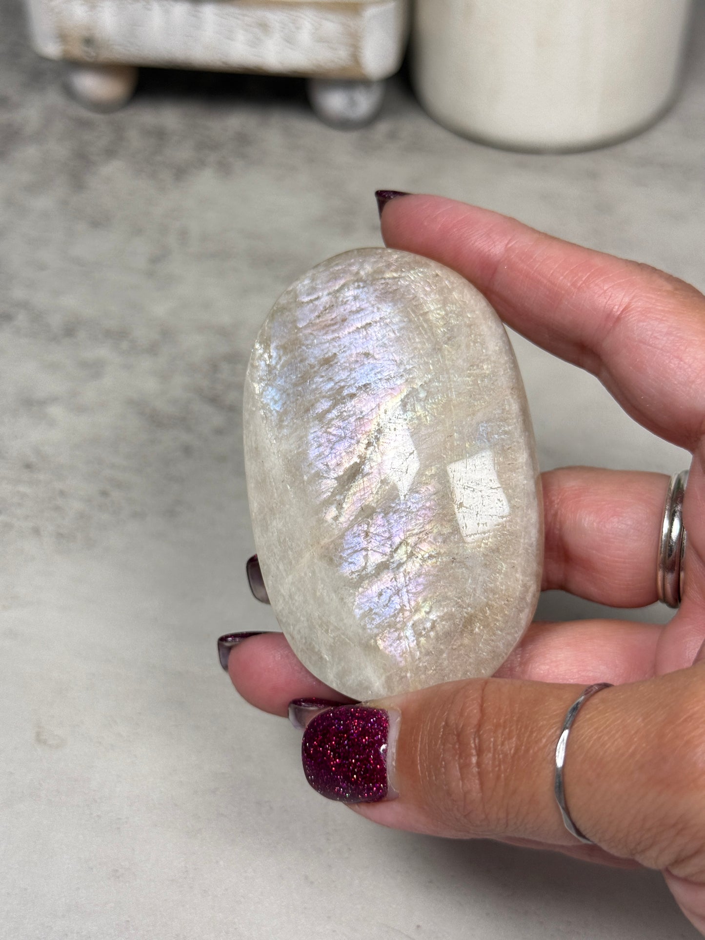 Moonstone Palm Stones - You Pick!