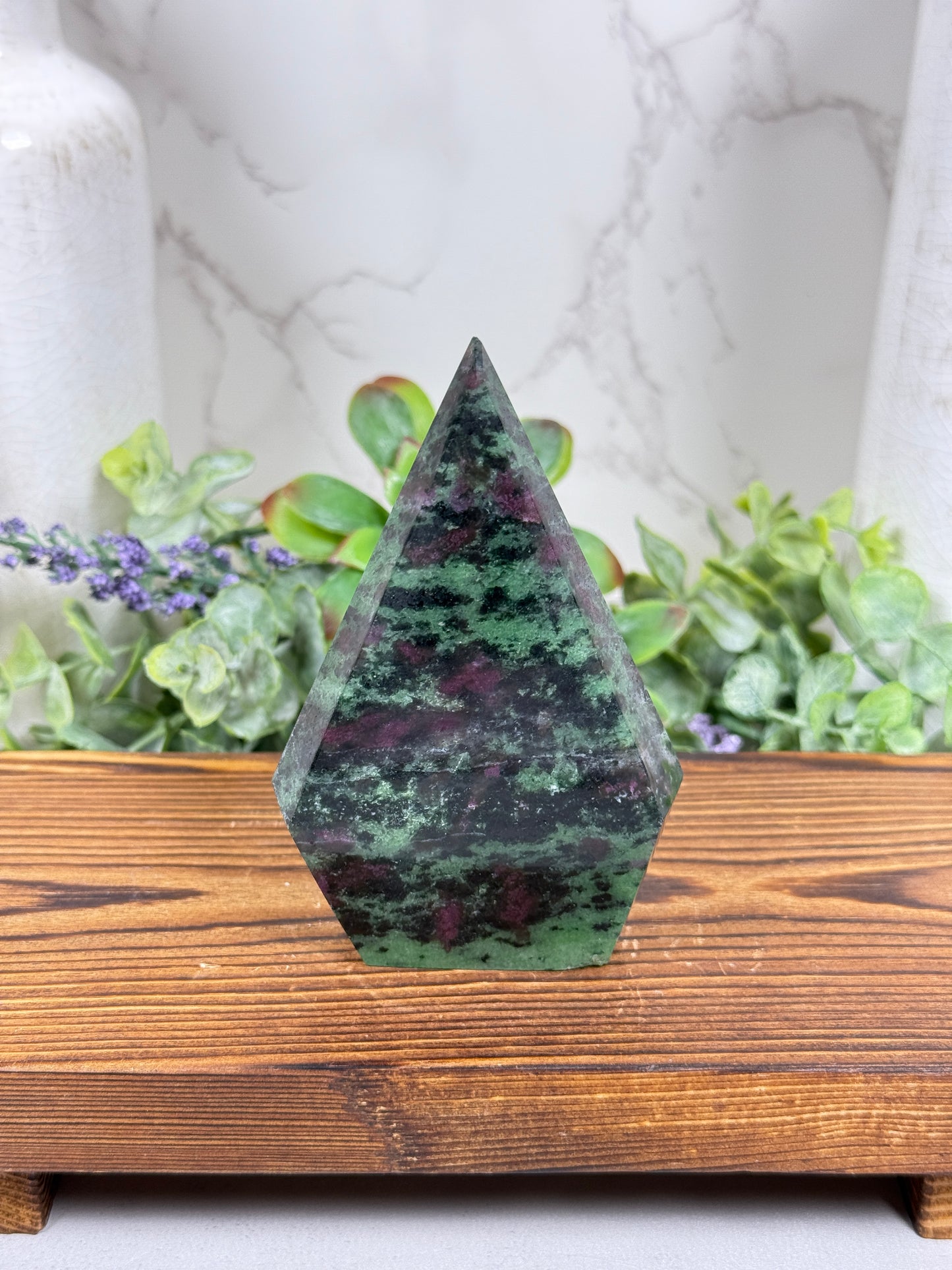 Ruby Zoisite Teardrops