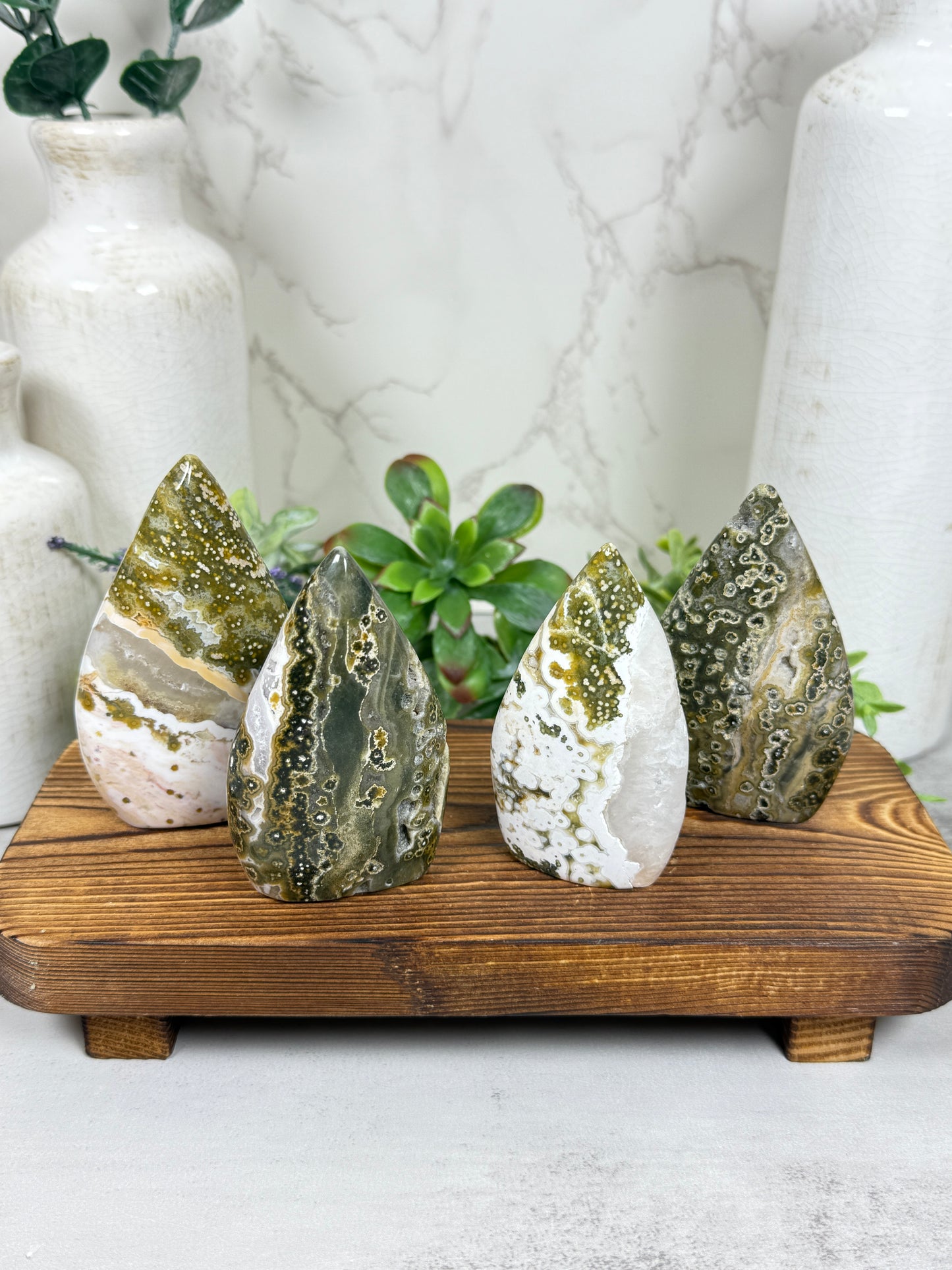 Ocean Jasper Teardrops