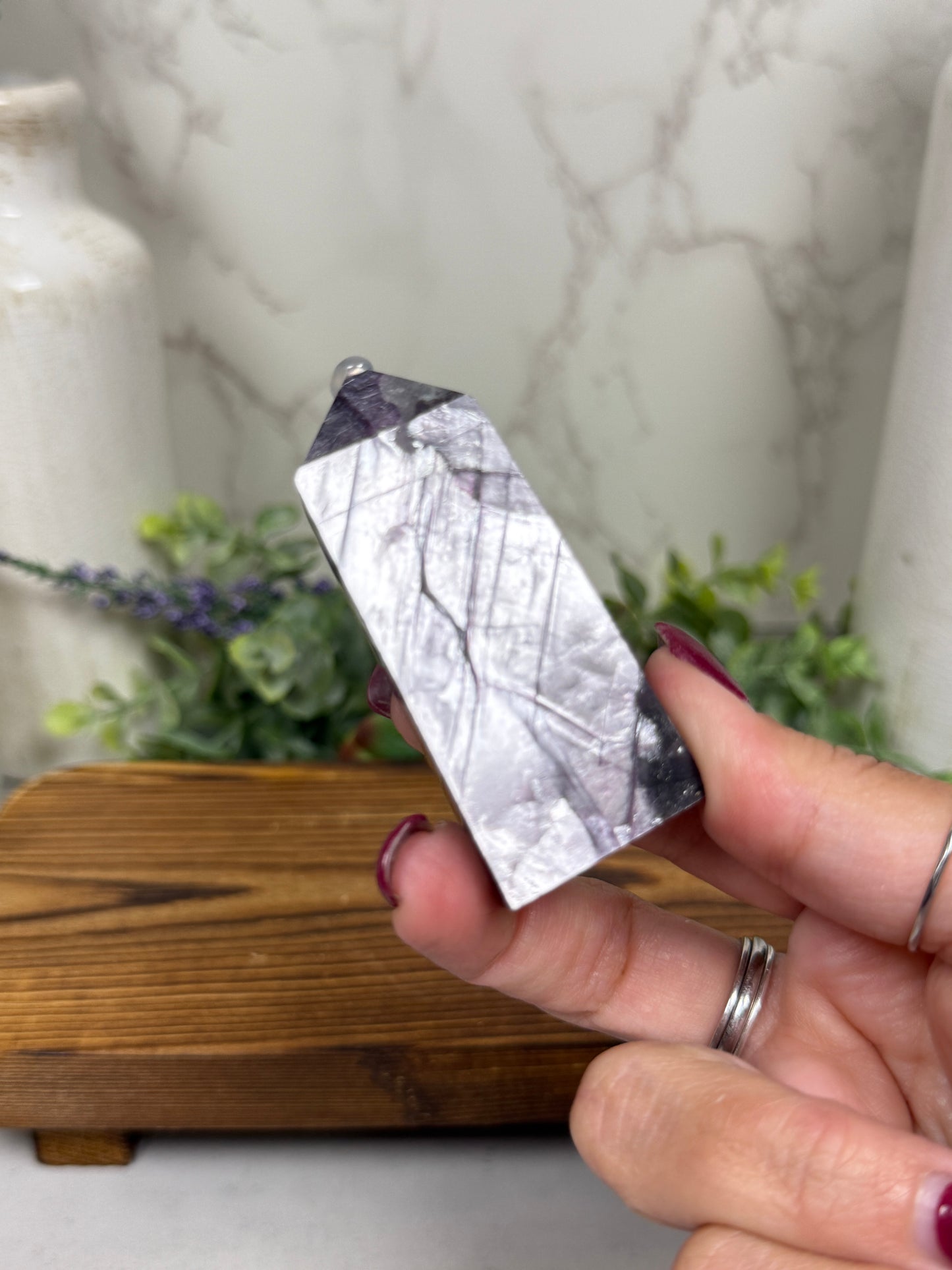 Gem Lepidolite Purple Mica Towers