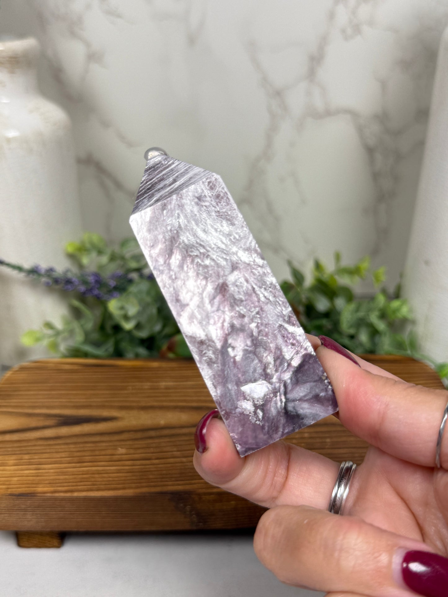 Gem Lepidolite Purple Mica Towers