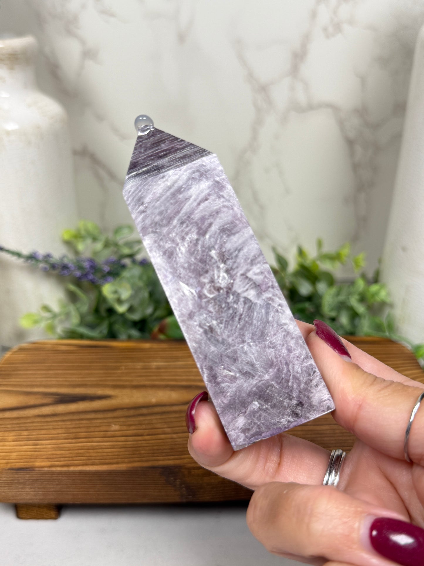 Gem Lepidolite Purple Mica Towers