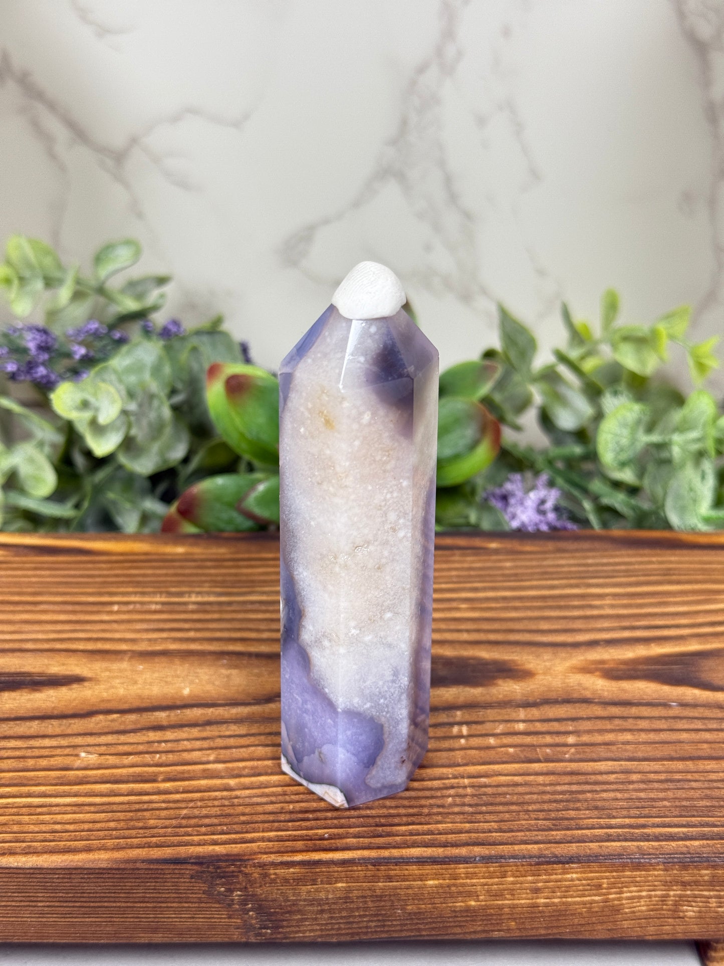 Blue Flower Agate Towers