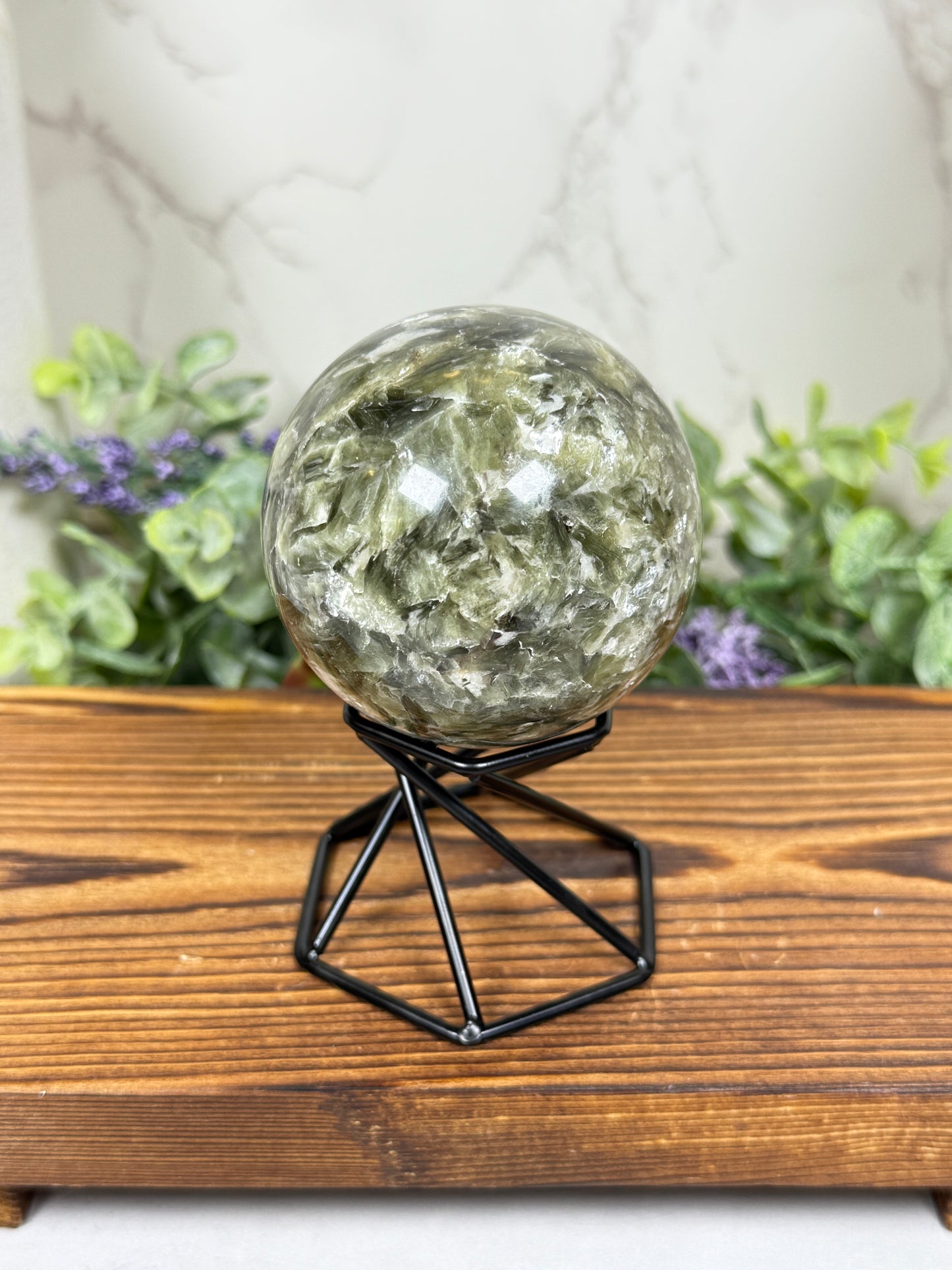 Green Mica Spheres