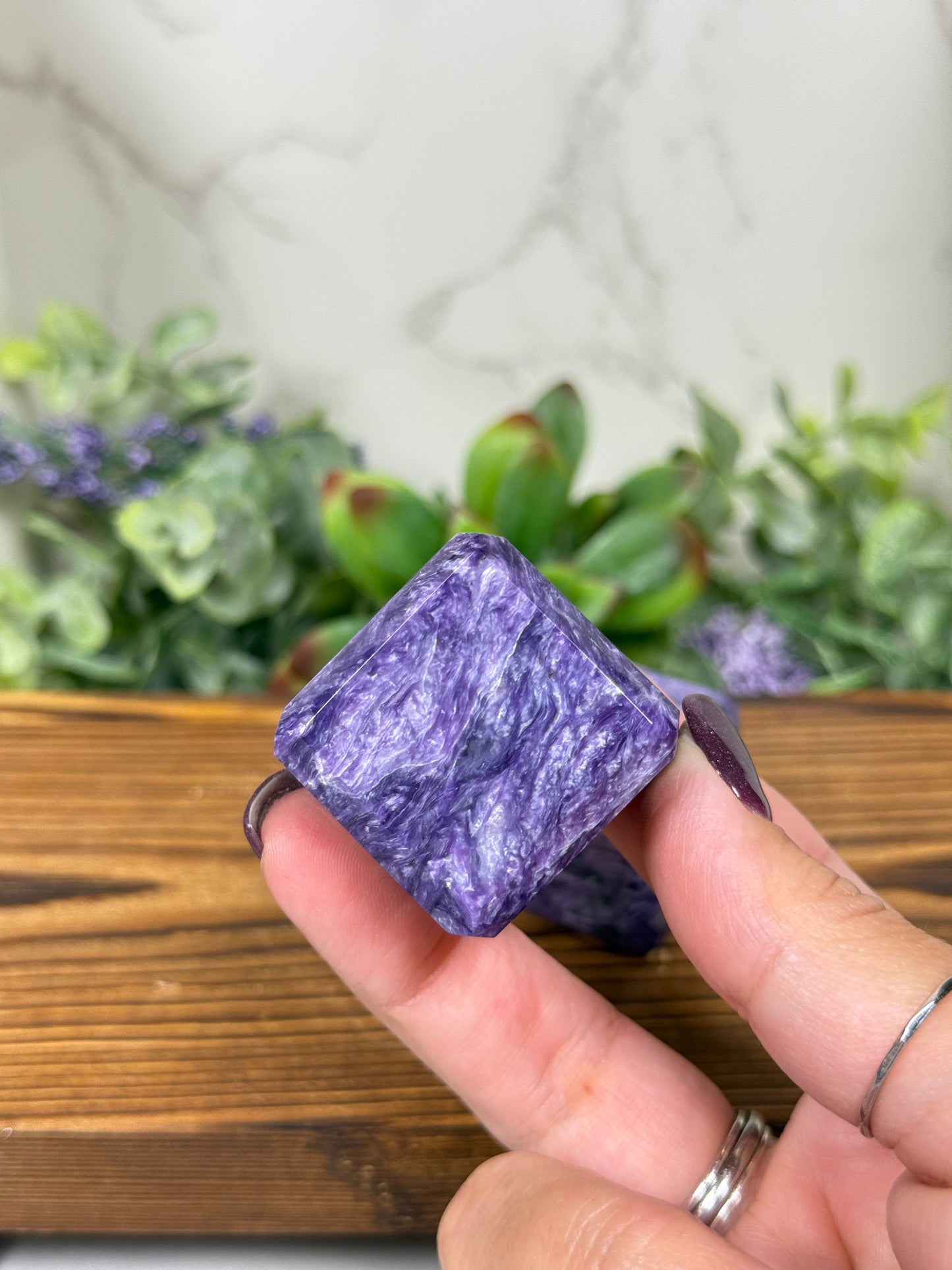 Charoite Cubes from Russia (High Quality)