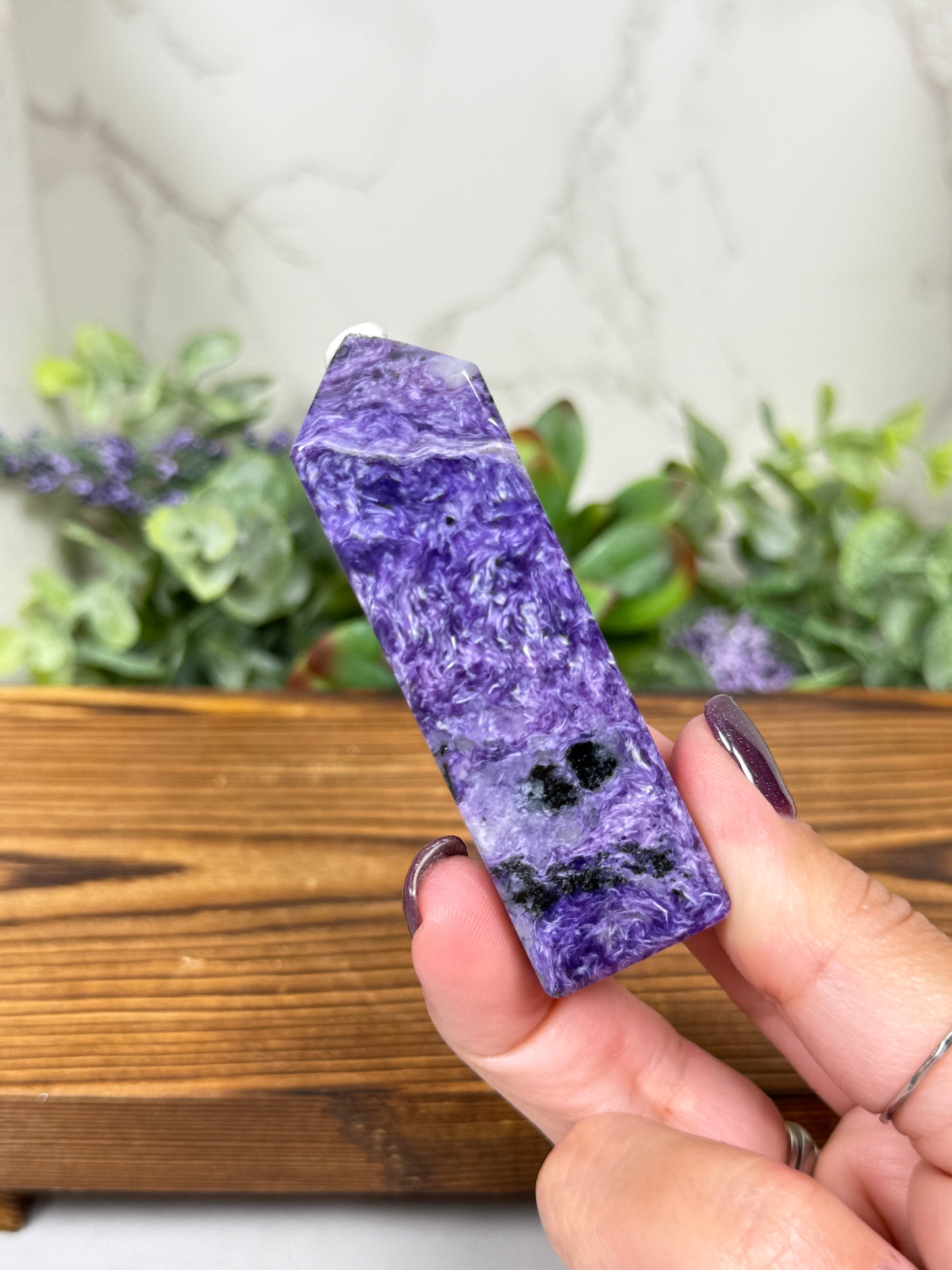 Charoite Towers from Russia (High Quality)