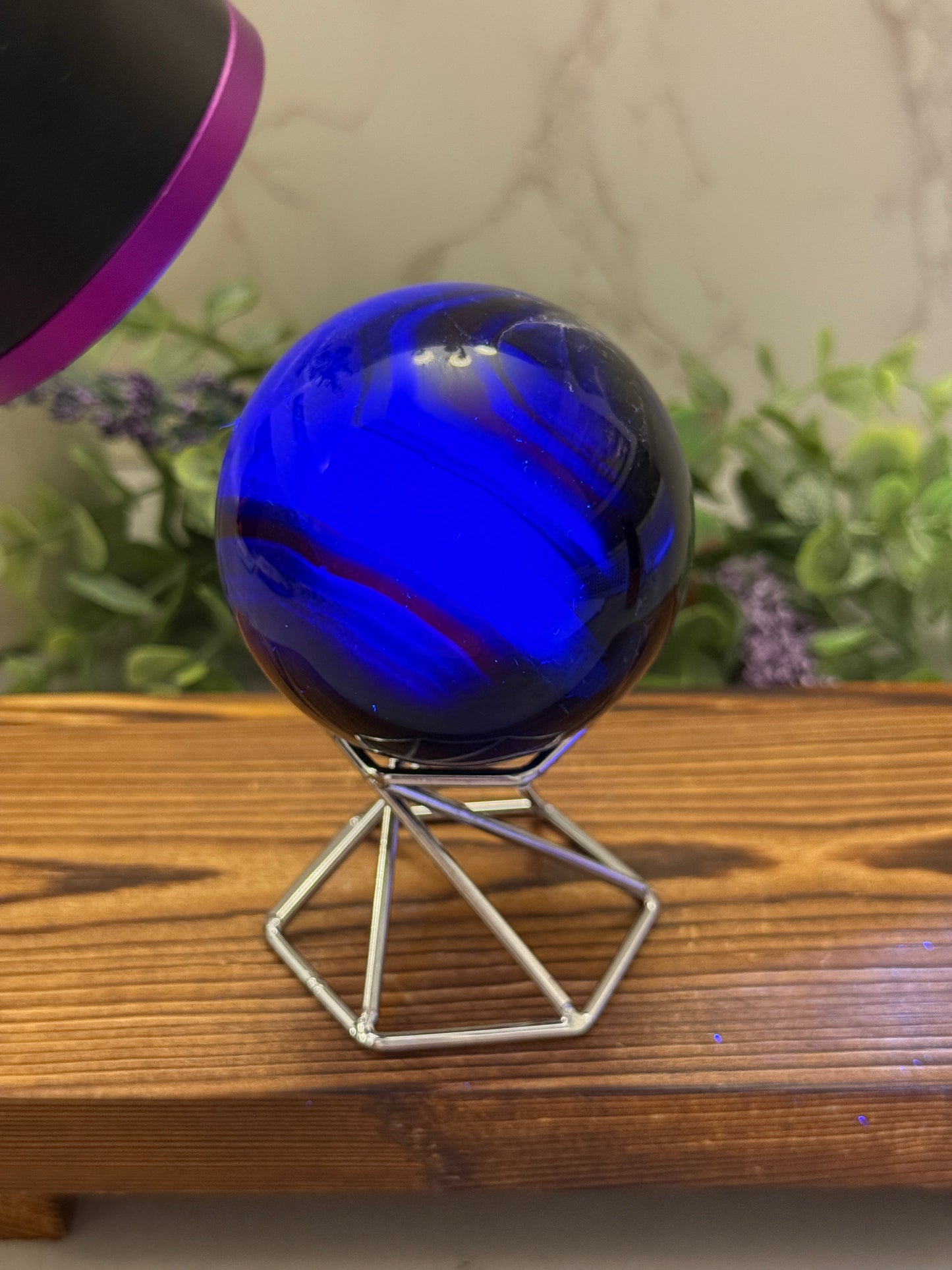 Blue Rose Fluorite Sphere