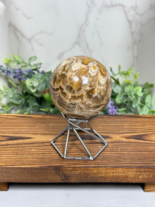 Chocolate Calcite UV Sphere