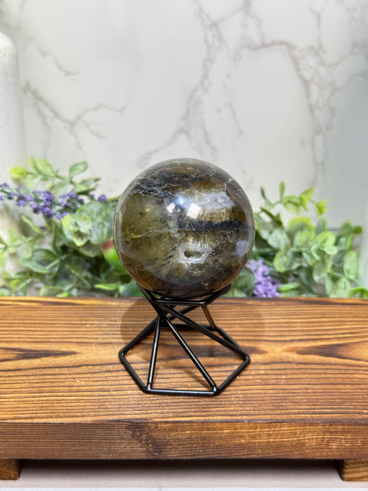 Fluorite + Pyrite Sphere