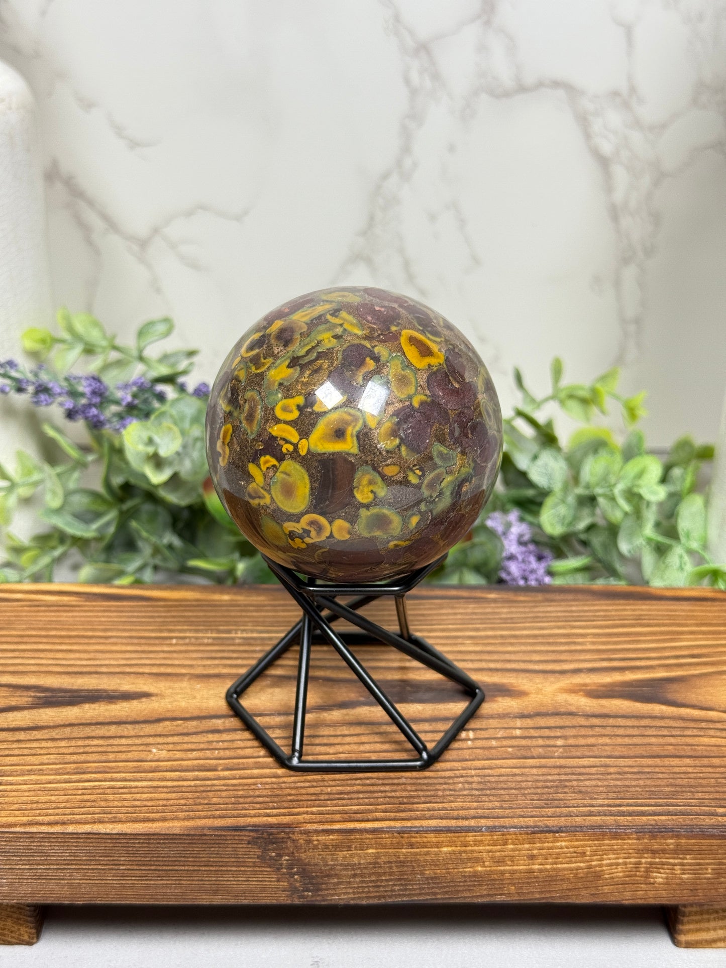 Fruit Jasper Sphere