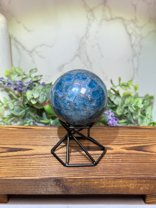 Blue Apatite Sphere