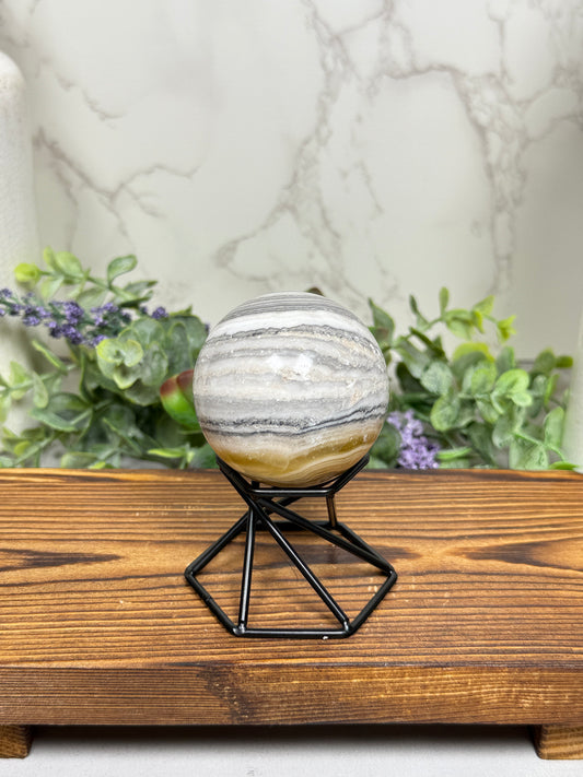Banded Calcite Sphere