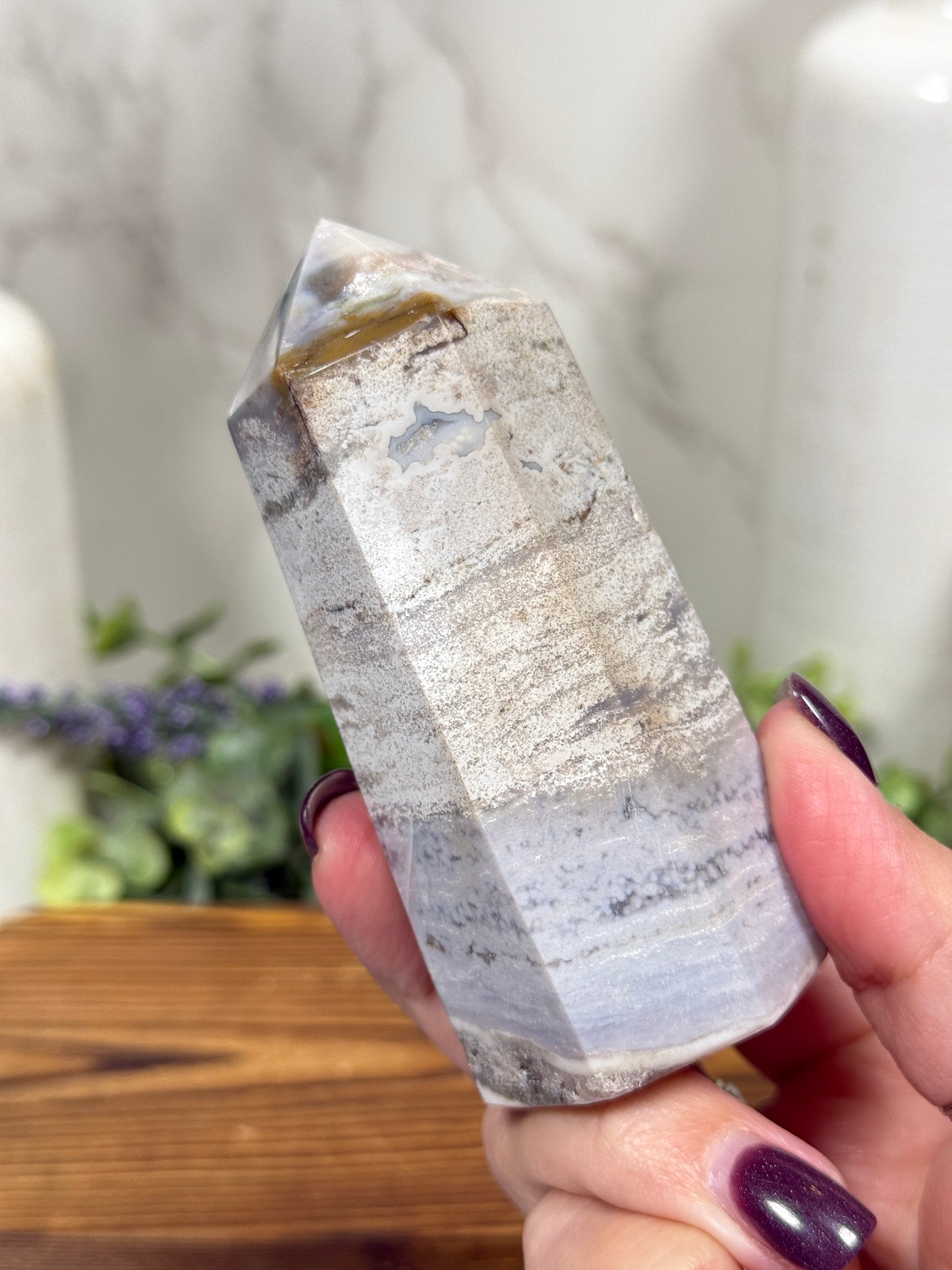 Light Blue Ocean Jasper Tower