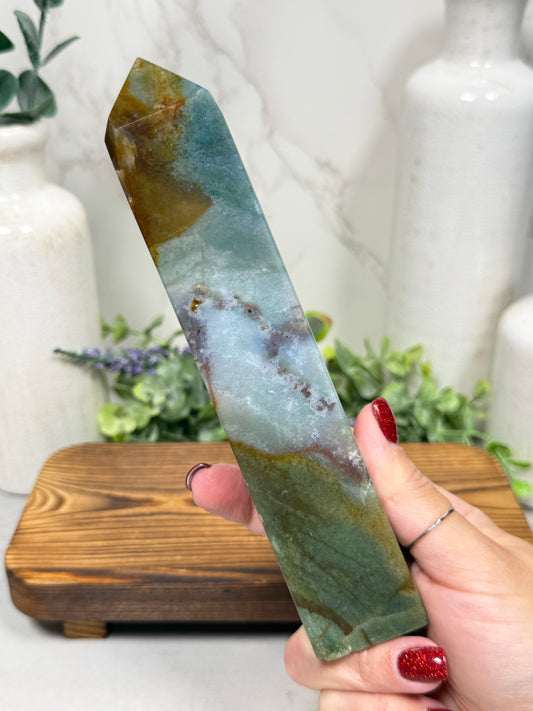 Green Ocean Jasper Tower