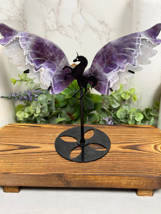 Dream Amethyst Unicorn Wings