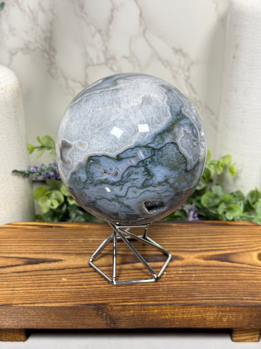 Moss Agate Sphere - E
