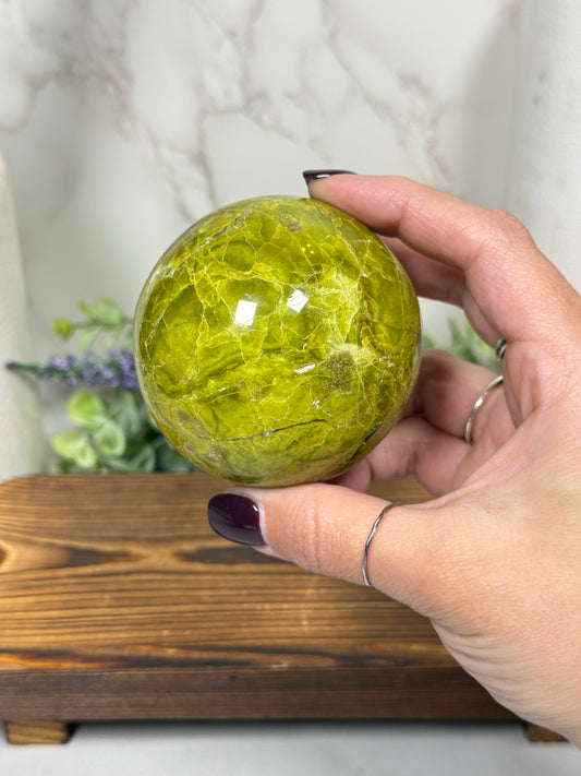 Green Opal Sphere