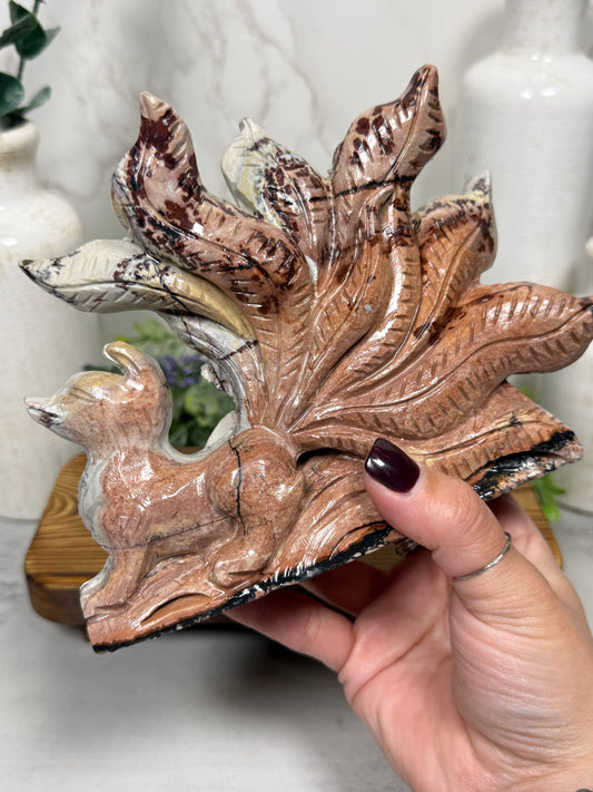 Pink Picture Jasper 9 Tail