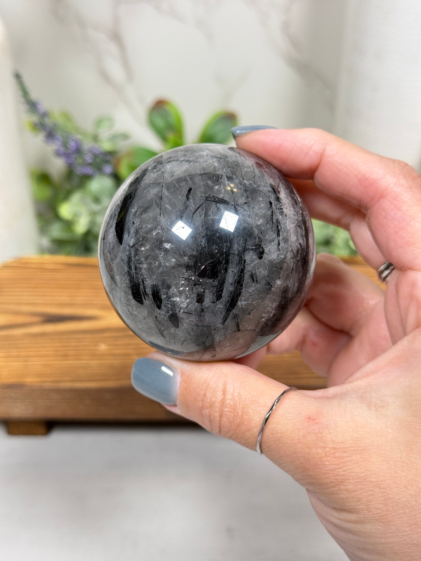 Black Tourmaline Spheres - You Pick