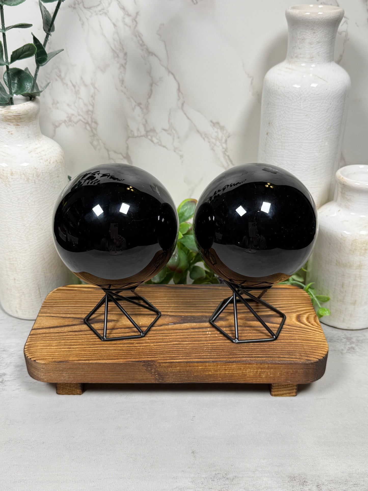 Black Obsidian Spheres
