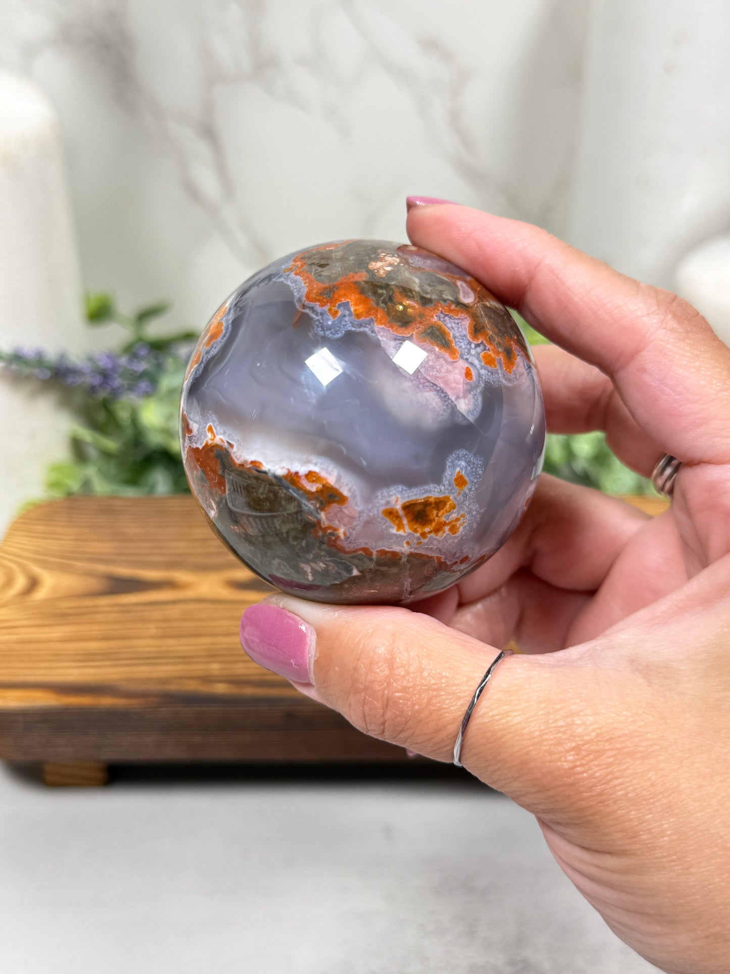 Money Agate Spheres