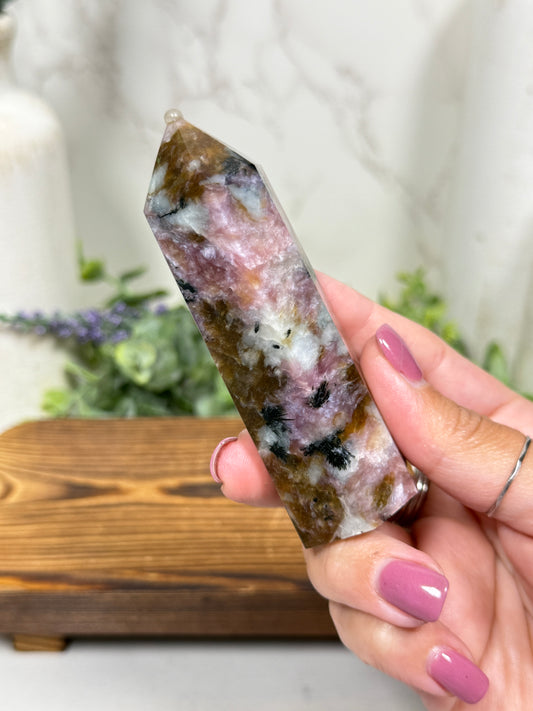 Pink Charoite Towers