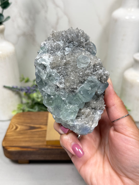Fluorite on Sphalerite