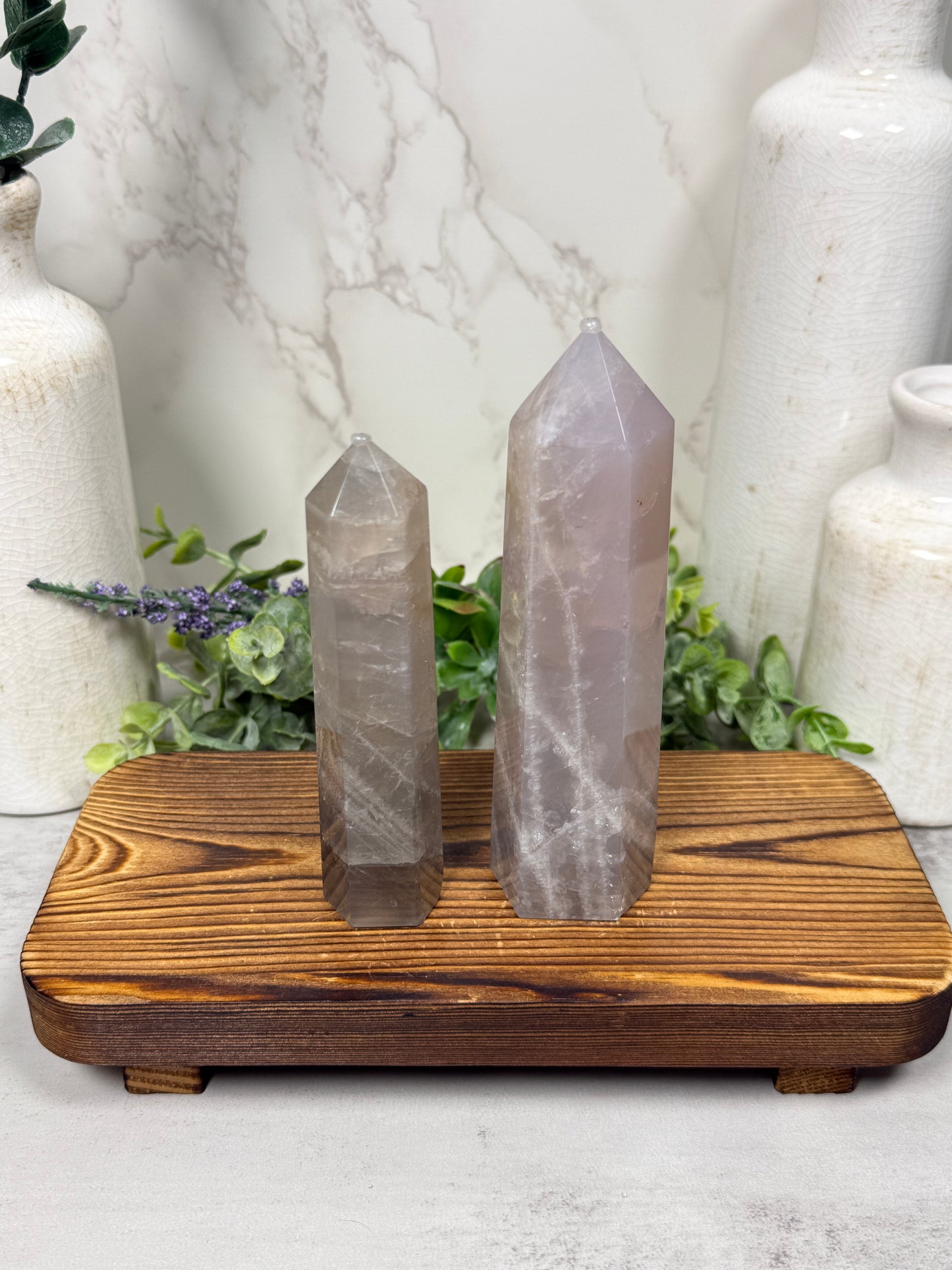 Blue Rose Quartz Towers