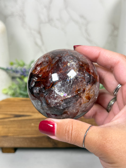 Fire Quartz Spheres