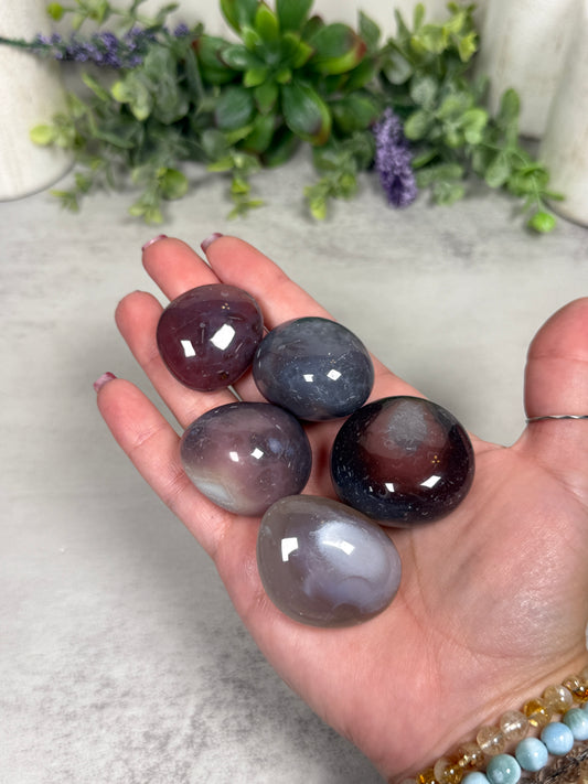 Purple Agate Tumbles - Intuitively Chosen