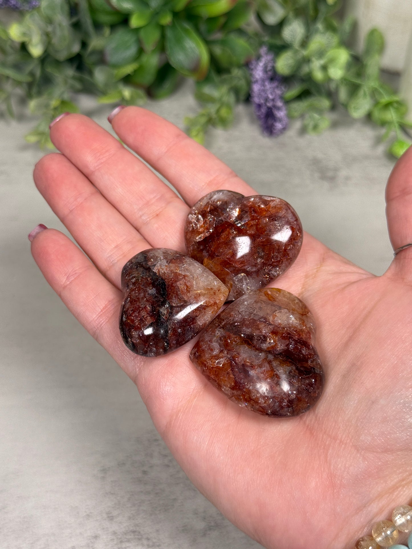 Fire Quartz Mini Hearts - Intuitively Chosen