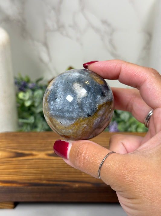 Blue Agate Jasper Spheres