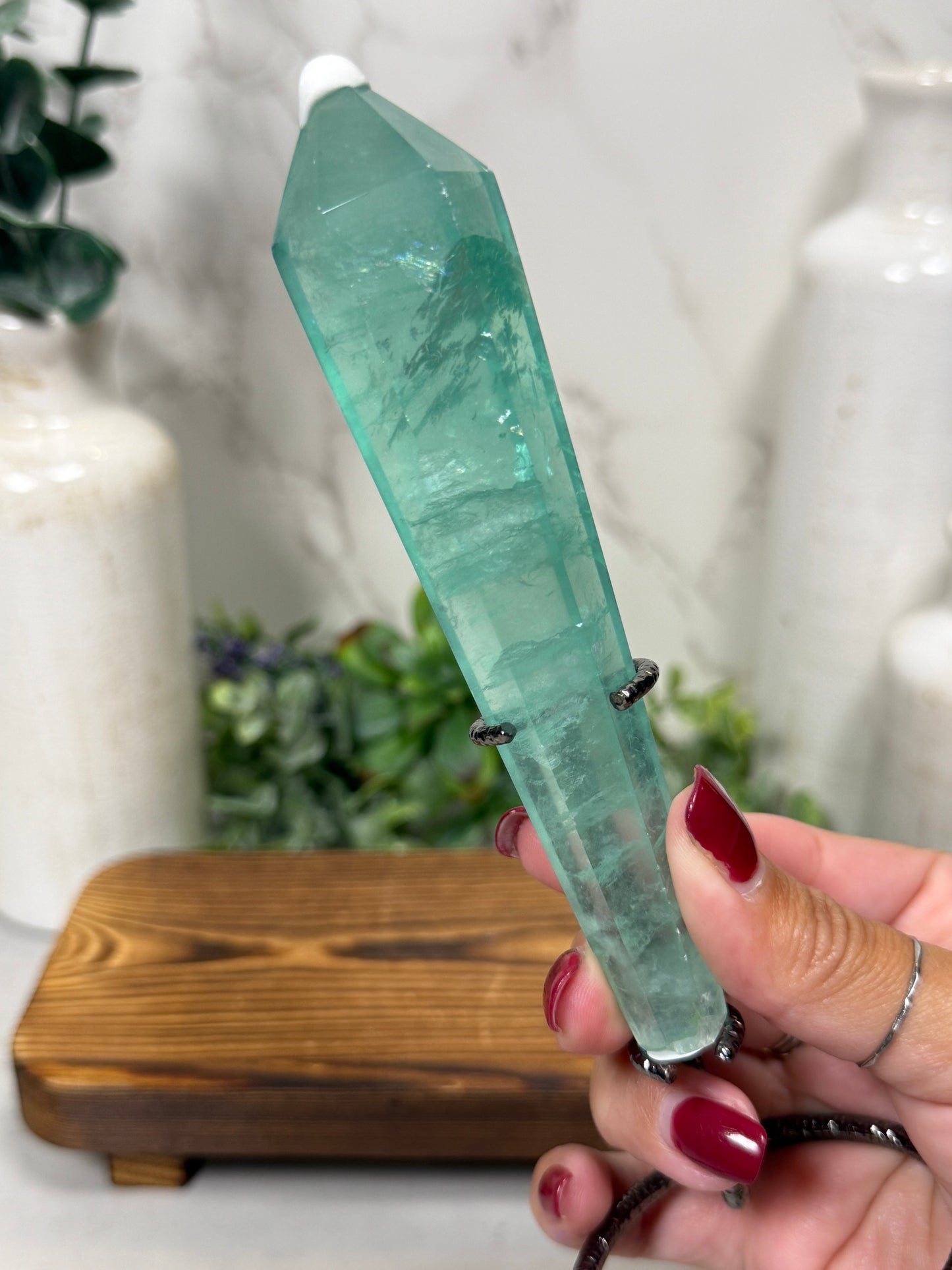 Baja Fluorite Wands on Stands
