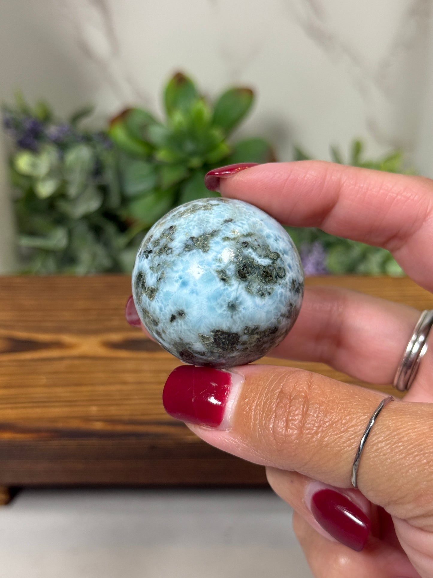 Larimar Spheres