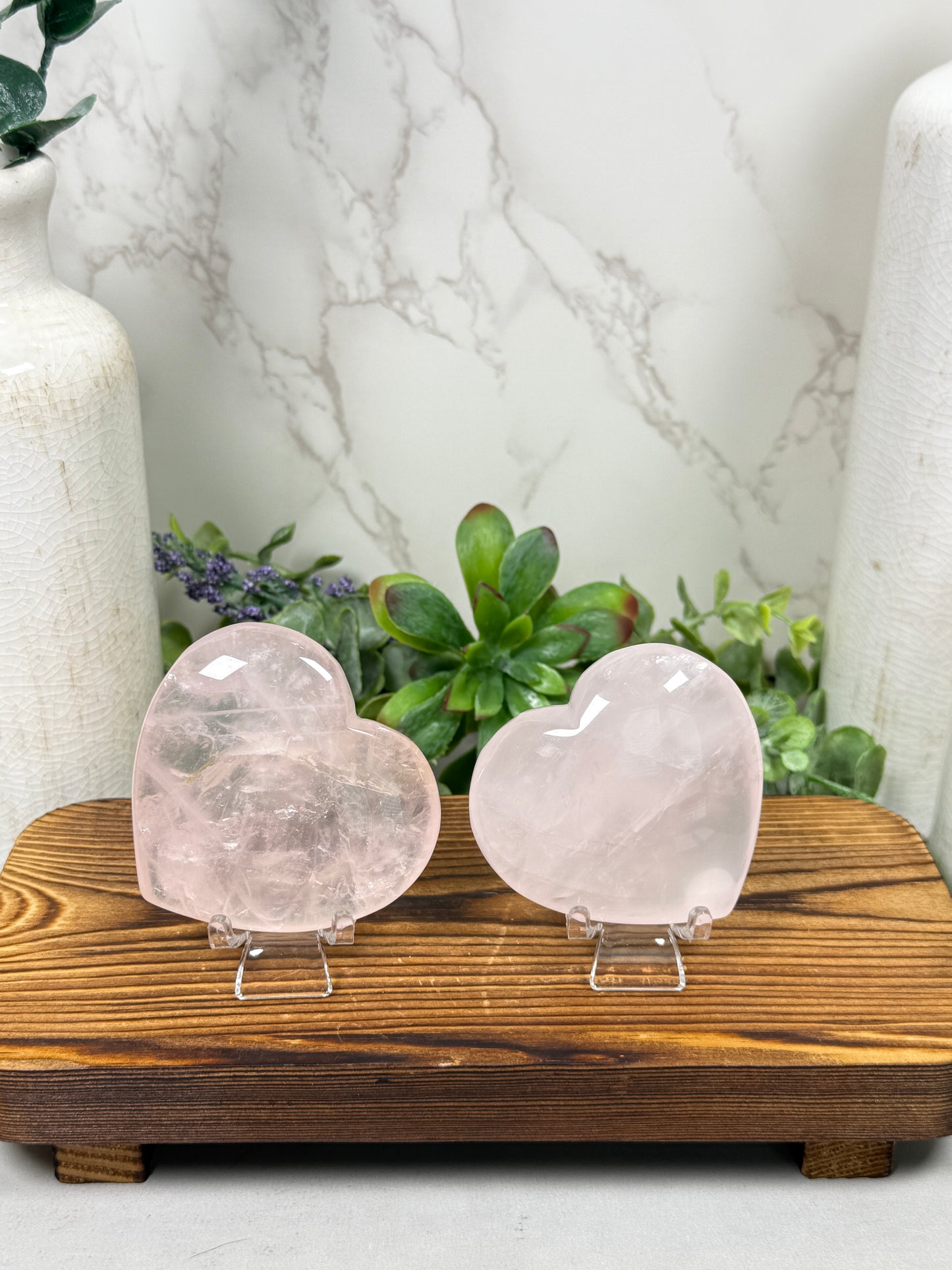 Rose Quartz Hearts