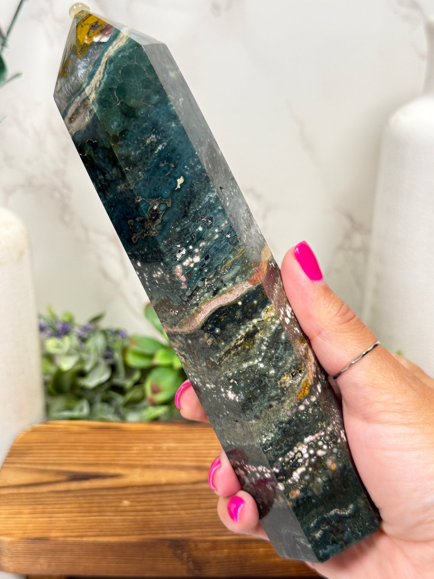 Orbicular Ocean Jasper Tower