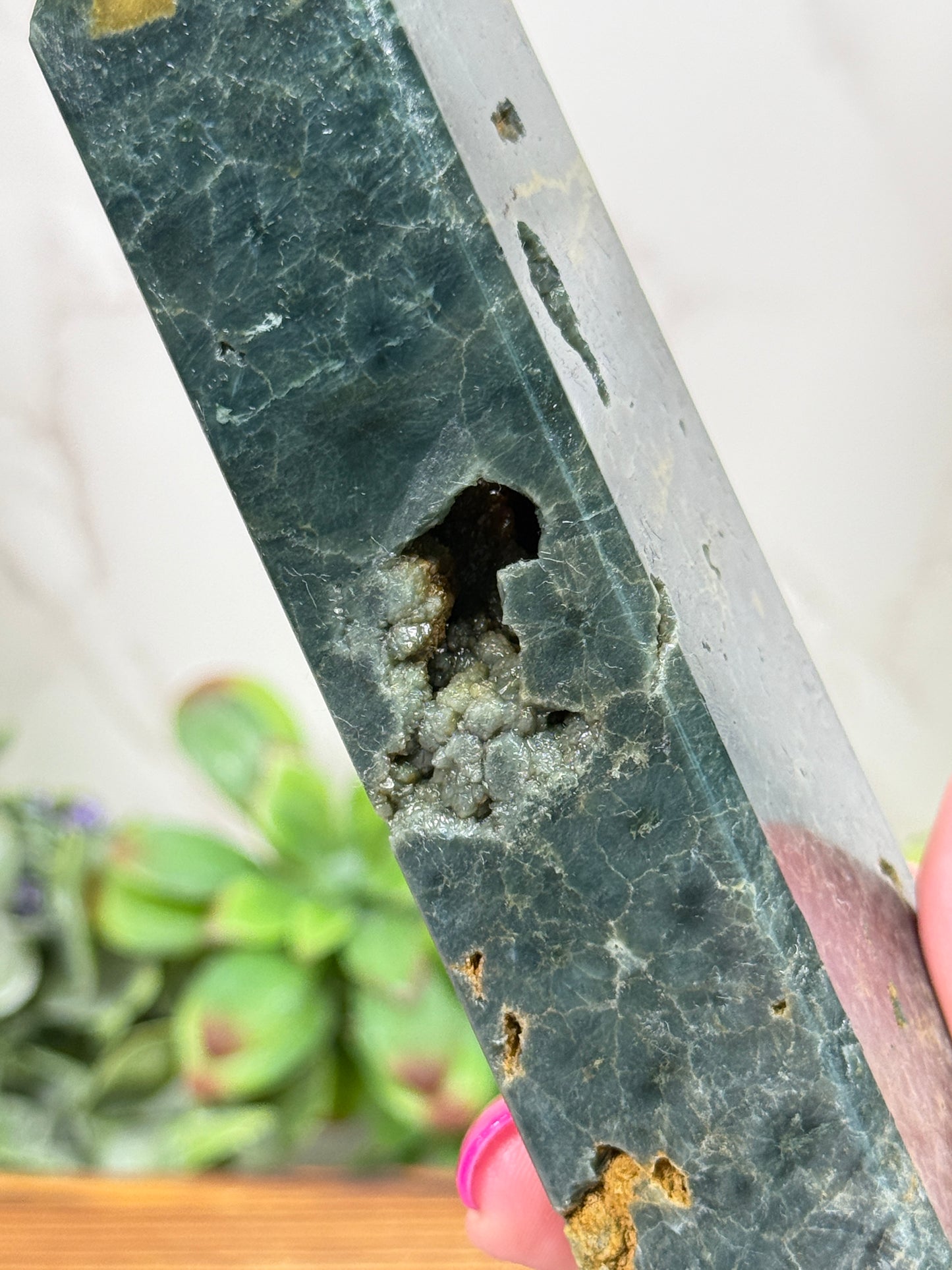 Green + Gold Ocean Jasper Towers