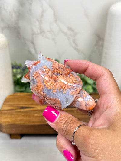 Cotton Candy Agate Turtles