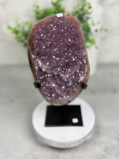 Berry Amethyst on Stand from Uruguay